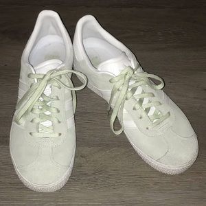 Adidas Gazelle suede mint athletic shoe